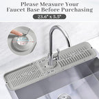 PoYang 24 Inch Faucet Mat for Kitchen Sink Splash Guard Behind Faucet, Sink - Image 2