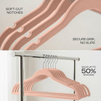 Utopia Home Velvet Hangers 50 Pack – Luxury Non-Slip Slim Pant & Coat Hangers - Image 4