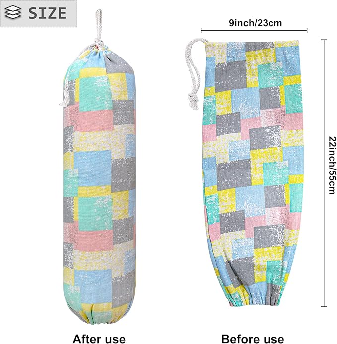 Plastic Bag Holder, Wall Mount Plastic Bag Organizer, Shopping Bags Carrier - Image 2