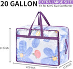 20 Gallon Large Clear Blanket Storage Bags - Image 2