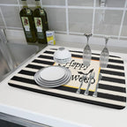 Happy Halloween Bats Dish Drying Mat - Image 6