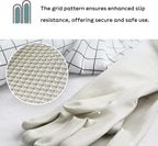 Myungjin 2 Pairs Reusable Waterproof Non-Slip Honeycomb Grip Latex Rubber Gloves - Image 6