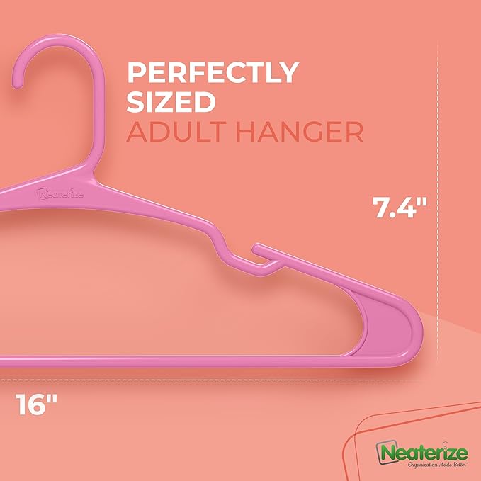 NEATERIZE Clothes Hangers Plastic 20 Pack - Image 3