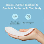 Rael Panty Liners for Women, Organic Cotton Cover - Image 4