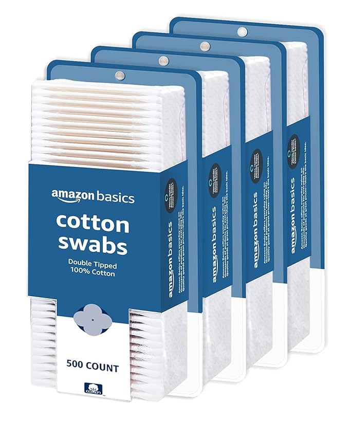 Amazon Basics Double-Tipped Cotton Swabs by AmazonBasics