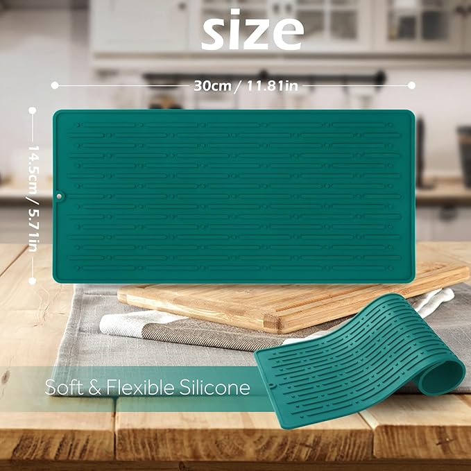 Dish Drying Mats, Heat-resistant Silicone Mat - Image 2