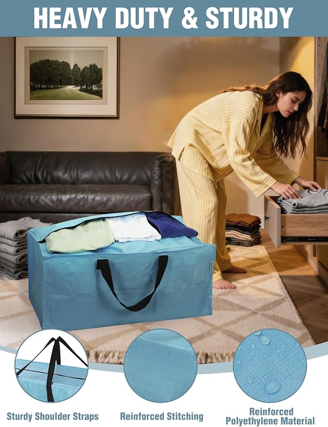 WORKPRO 10 Pack Extra Large Moving Bags - Image 4