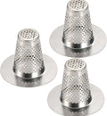 Bathroom Sink Drain Strainers for 1.1"-1.6" Depth Than 1.6" Drain Hole Catcher by Anteecana