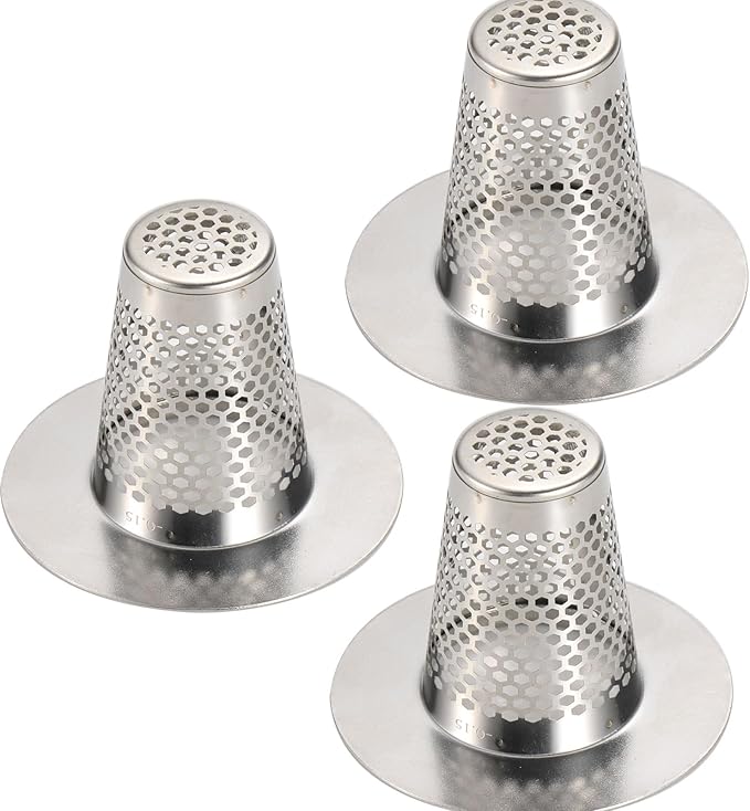 Bathroom Sink Drain Strainers for 1.1"-1.6" Depth Than 1.6" Drain Hole Catcher by Anteecana