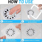 25 Packs - Disposable Shower Drain Hair Catcher 3.94 Inches Square Drain Hair - Image 8