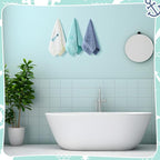 3 Pack Nautical Hand Towels for Bathroom 100% Cotton Embroidered Beach Bathroom - Image 6
