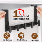 Stainless Steel Over Door Hooks, Over Door Hanger Holder - Image 3