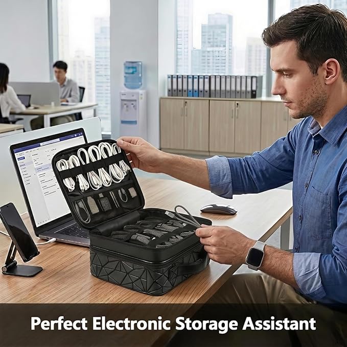 MATEIN Cable Organizer Bag, Waterproof Travel Electronic Storage, Shockproof - Image 6