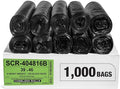 Aluf Plastics 45 Gallon 16 Micron Black Trash Bags by AlufPlastics