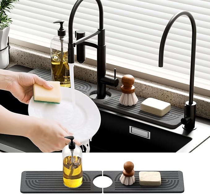 Faucet Mat for Kitchen Sink by SlowSLog