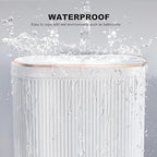Bathroom Trash Can with Lid 3.2 Gallon Narrow Trash Can Small Plastic Trash Bin - Image 7