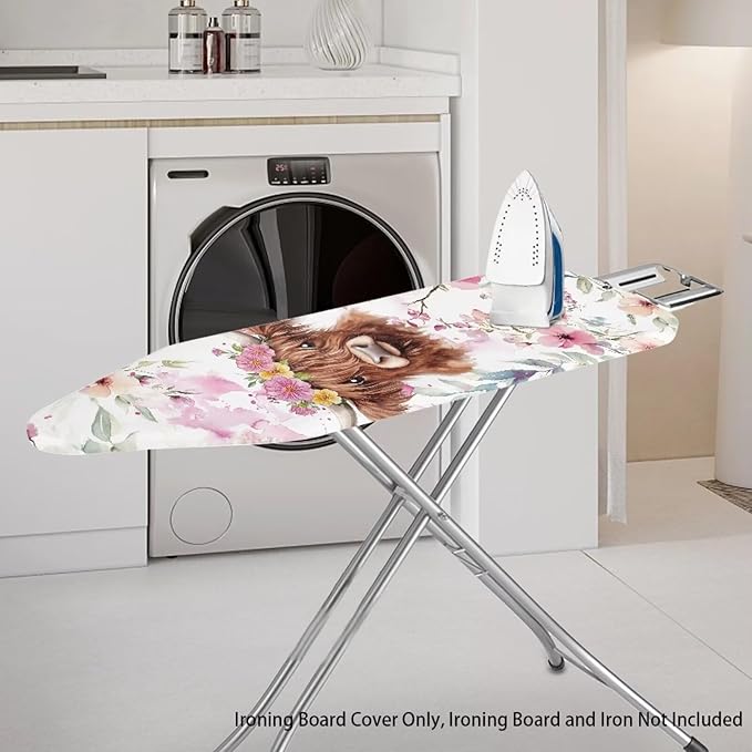 Sprowallow Cow Iron Ironing Board Cover 15x54 inch, Thick Padding, Fits Small - Image 2