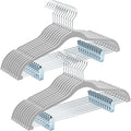 HOUSE DAY Velvet Hangers with Adjustable Clips 20 Pack, Non-Slip Suit Organizer by HOUSEDAY