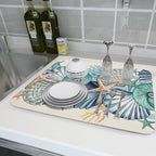 Sea Shell Starfish Summer Dish Drying Pad 18 x 24 Inch - Image 6