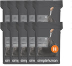 simplehuman Code H 200 Count, Genuine Odorsorb Custom Fit Liners, Drawstring by Simplehuman