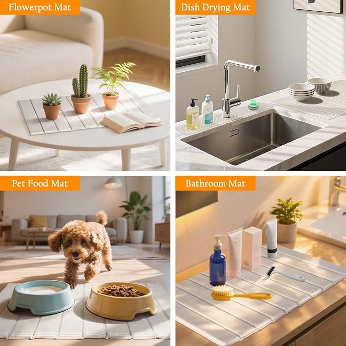 2-in-1 Stone Drying Mat Kit – Faucet Mat - Image 5