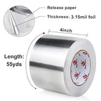 BOMEI PACK Aluminum Foil Tape, Heavy Duty Metal Duct Tape, High Temperature - Image 2