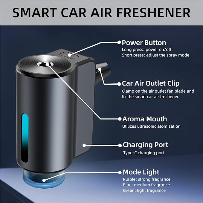 Car Air Freshener Diffuser, Smart Car Air Freshener, Car Diffuser Air Freshener - Image 6