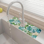 15" X 5.5" Kitchen Sink Splash Guard Faucet Mat Leaf Super Absorbent Fast by Unknown