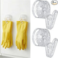 Geelin Dish Glove Clip with Suction Cup Easy Install Removable Transparent by Geelin