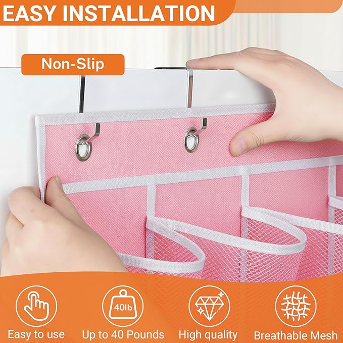 40-Pocket Over the Door Shoe Organizer - Image 5