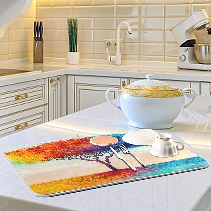 Absorbent Dish Drying Mat for Kitchen Counter - Image 6