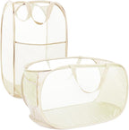 2 Pcs Durable Collapsible Laundry Baskets by Bemkoo
