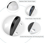 6 Pack Adhesive Door Stop White Floor Door Stoppers No Drill - Image 4