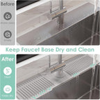 24 Inch Silicone Faucet Mat for Kitchen Sink Splash Guard - Image 5