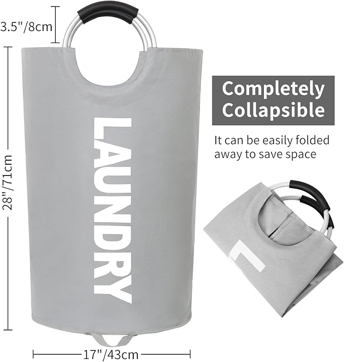 ZEROJETLAG 115L X-Large Laundry Basket Collapsible Hamper - Image 2