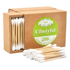 Cotton Swabs 400 count Double Round Tips Cotton Swabs by Cibutyful