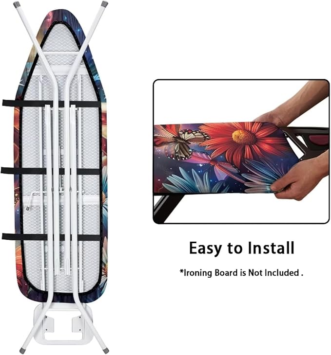 Butterfly 15x54 Ironing Board Cover USA Flag Elastic Edge Applicable Standard - Image 4