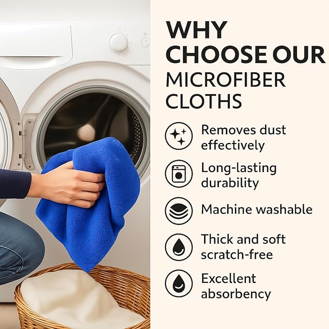 8 Pcs Extra Large Microfiber Cleaning Cloths – 30x20 in Mop Towels - Image 4