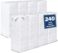 Coral Velvet Washcloths Bulk -240 Pack, Highly Absorbent and Soft White Face by TEAWOO