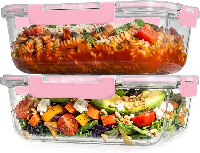 Razab 4 Pcs 1860ml / 63 Oz Large Glass Food Storage Containers - Image 9