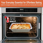 Half Size Aluminum Pans 9x13-10 Pack Aluminum Foil Pans, Heavy Duty Disposable - Image 3