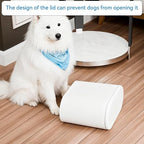 White 12 Liter Rectangular Plastic Small Garbage Can - Image 6