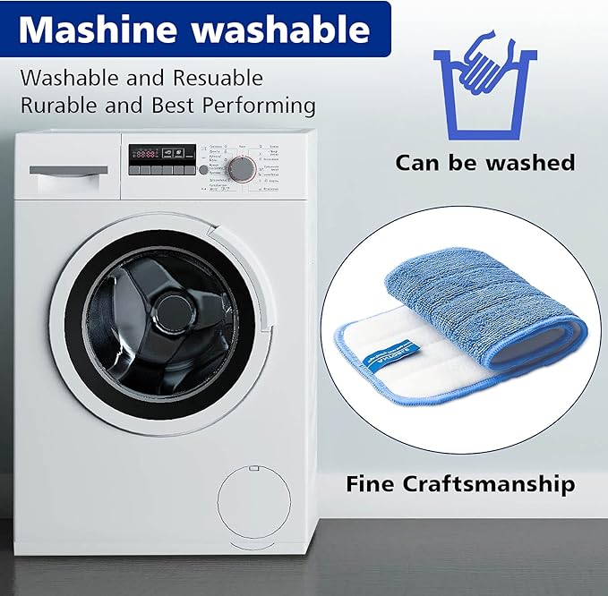 Replacement Washable Microfiber Absorbing Mop Head - Image 5