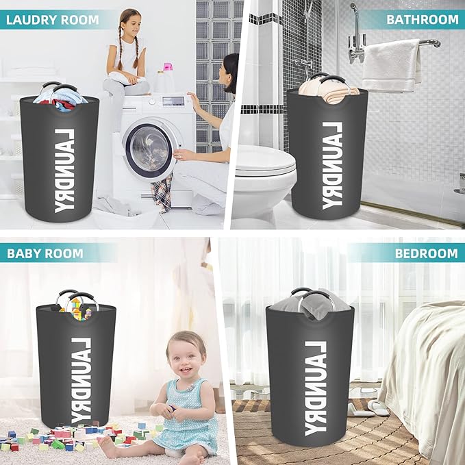 StorageRight 115L Large Laundry Basket, Laundry Hamper, Dirty Clothes Hamper - Image 6