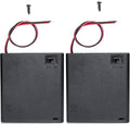 4x AA Battery Case Holder with Lead Wire Bundle Switch Cover and Screws by BKAEIMSTWR
