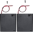 4x AA Battery Case Holder with Lead Wire Bundle Switch Cover and Screws by BKAEIMSTWR