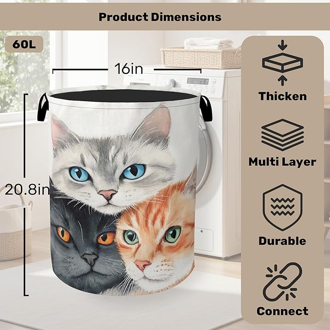 Cat Laundry Basket - Image 2