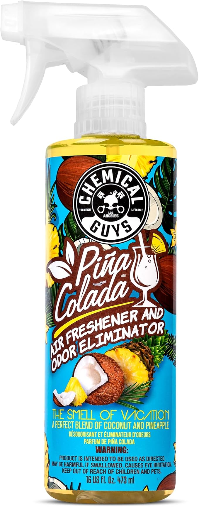 Chemical Guys AIR22916 Pina Colada Air Freshener and Odor Eliminator, 16 fl oz by ChemicalGuys