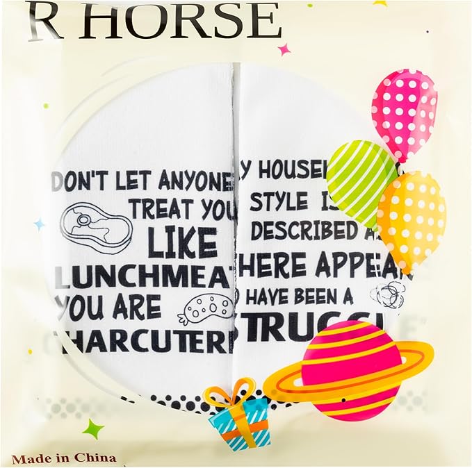 R HORSE Funny Saying Kitchen Dish Towels - Image 6