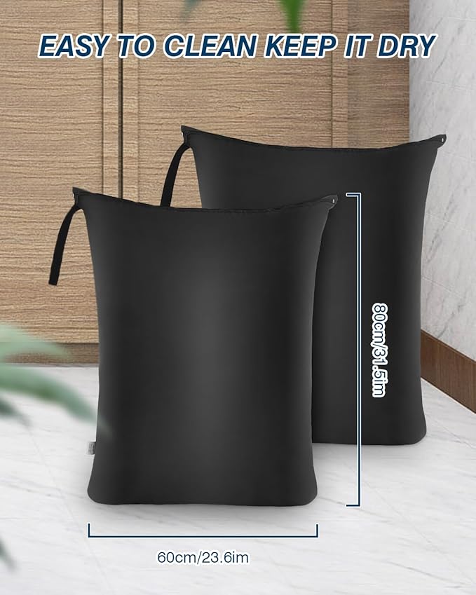 OTraki 2Pcs Large Laundry Bags 24x32 inch Wet Dry Bag Reusable Waterproof Bag - Image 7